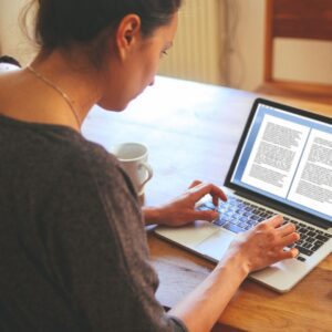 student on laptop