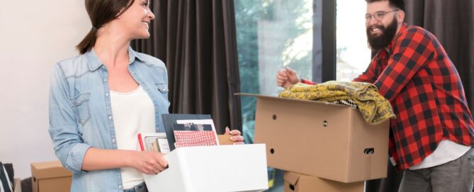 couple moving into new apartment