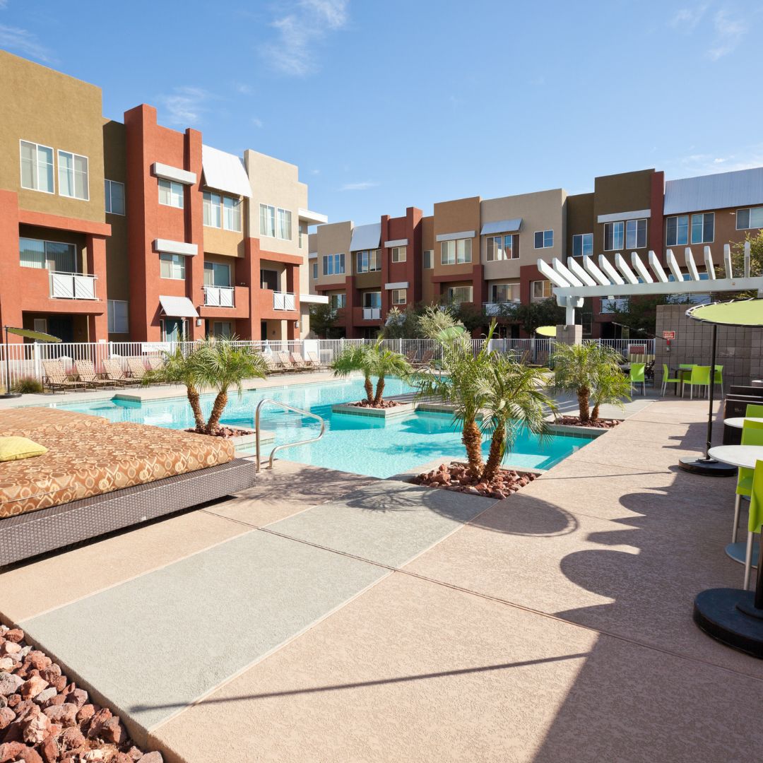 Apartment pool.