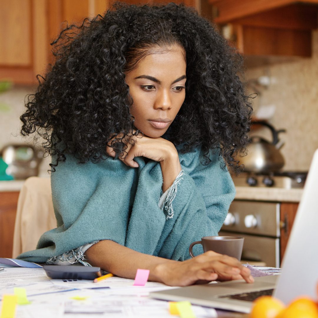 image of a woman apartment hunting
